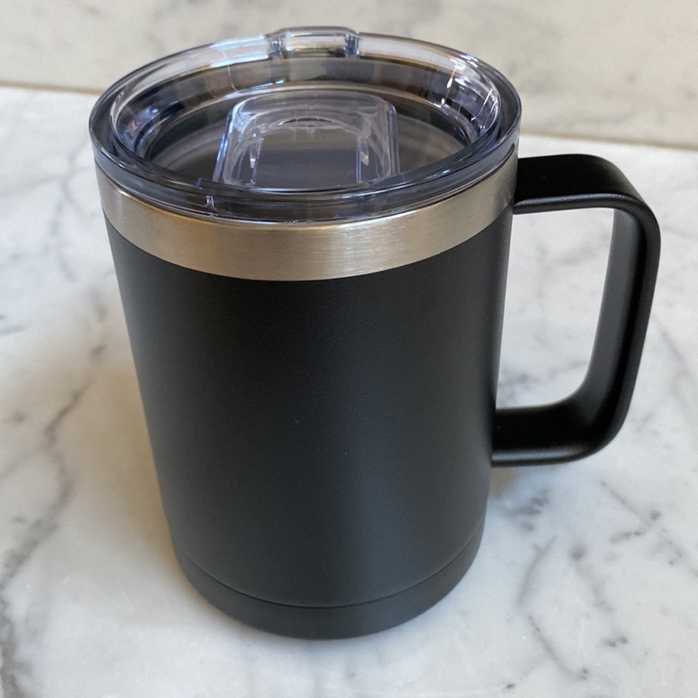 Double Wall Vacuum Insulated Handled Travel Mug